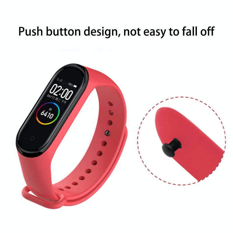 Strap For Xiaomi Mi Band 7 6 4 5 3 Bracelet Silicone Sports Replacement Wristband For MiBand 7 5 6 Watchband Strap For Mi5 Mi4