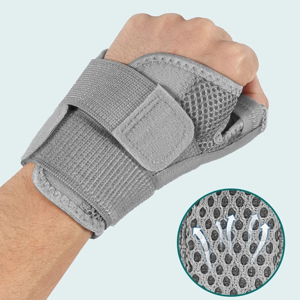 1Pcs Men Women Thumb Stabilizer, Wristband Support Bandage Sports Gym Hand Protector Pain Relief Left Right Hand Immobilizer