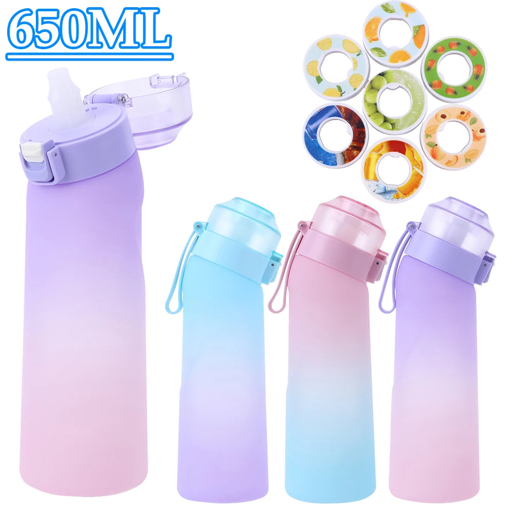 650ML Fragrance Smelling Water Bottle with Handle Flavor Pods Scent Water Cup BPA Free Scented Cup for Travel Climbing Hiking