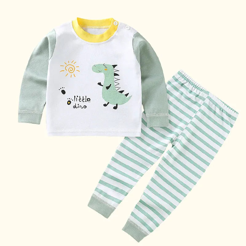 Children Kids Clothes Sets  Boys Girls Suit Pajamas Clothinng Pants Cartoon Autumn Winter Sleepwear Outfits