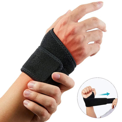 1PC Sports Wrist Support Adjustable Wrist Compression Wrap Elastic Band Brace for Carpal Tunnel Arthritis Tendinitis Pain Relief