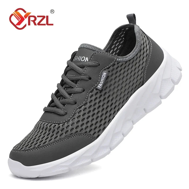 YRZL New Running Shoes for Men Breathable Sports Shoes Light Weight Fashion Summer Breathable Sneakers for Men Plus Size 38-48