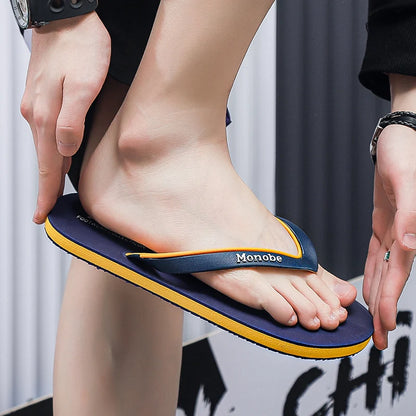 Fashion Men Flip Flops Sandals Shoes Men Summer Men Flip Flops High Quality Beach Sandals Anti-slip Casual Shoes Man Slippers