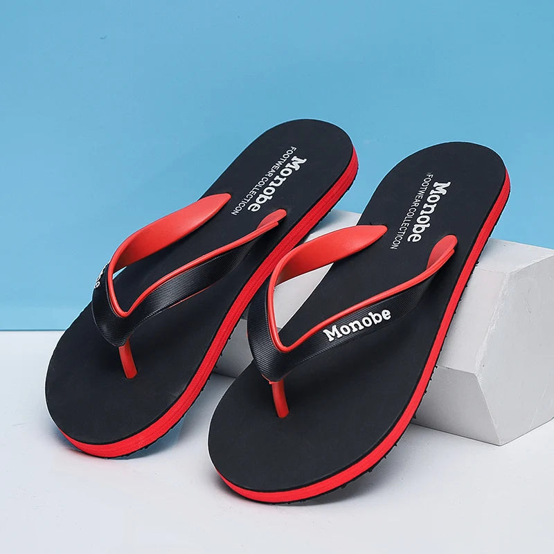 Fashion Men Flip Flops Sandals Shoes Men Summer Men Flip Flops High Quality Beach Sandals Anti-slip Casual Shoes Man Slippers