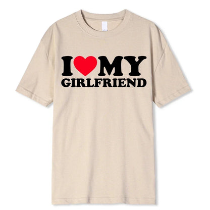 I Love My Boyfriend Clothes I Love My Girlfriend T Shirt Men So Please Stay Away From Me BF GF Saying Quote Gift Women Tee Tops