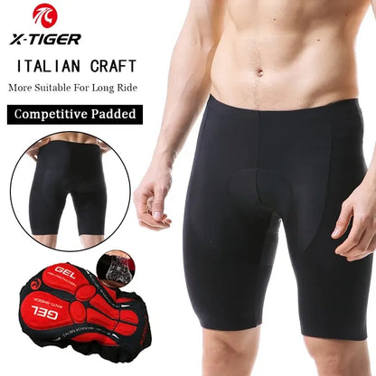 X-TIGER Cycling Shorts Men Gel Pad Bicycle Clothes MTB Road Bike Pants Anti-slip Leg Grips Bike Shorts Summer Outfit Clothes