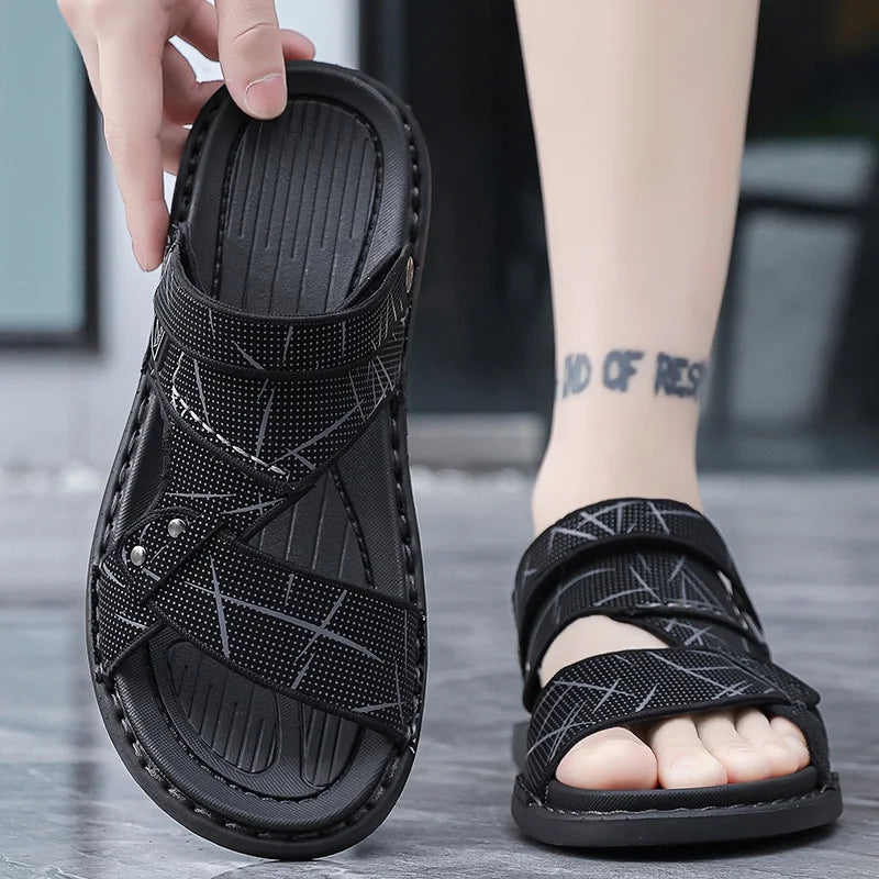 Mens Shoes 2024 Sandles Slippers for Men Sandals Leather Men's Sandals Cheap Summer Birkinstock Homme Adult Men's Sandal Genuine