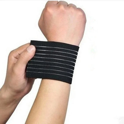 1pc Elastic Wrist Brace Gym Sport Bandage Guard Support Wristband Wrist Brace Wrap Tennis Cotton Weat Band Fitness Powerlifting