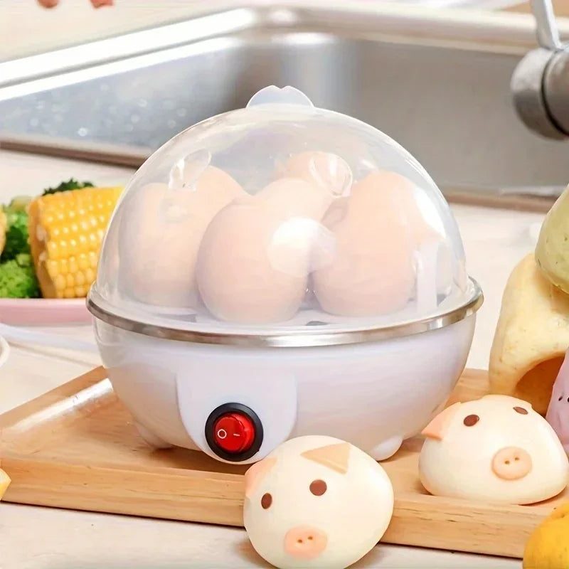 Multifunction Electric Egg Cooker Single Egg Boiler Kitchen Steamed Rapid Breakfast Cooking Appliances