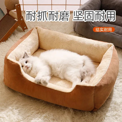 Cats Bed Dog Mat Beds Goods Pet Cat Pillow Cat Cushions Cute Things Sofa For Cats House With Scratcher Houses Habitats Pet Tent