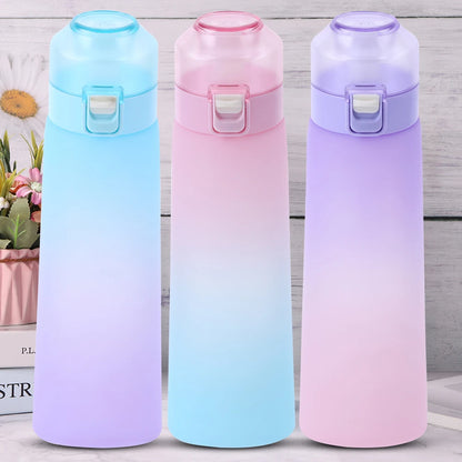 650ML Fragrance Smelling Water Bottle with Handle Flavor Pods Scent Water Cup BPA Free Scented Cup for Travel Climbing Hiking