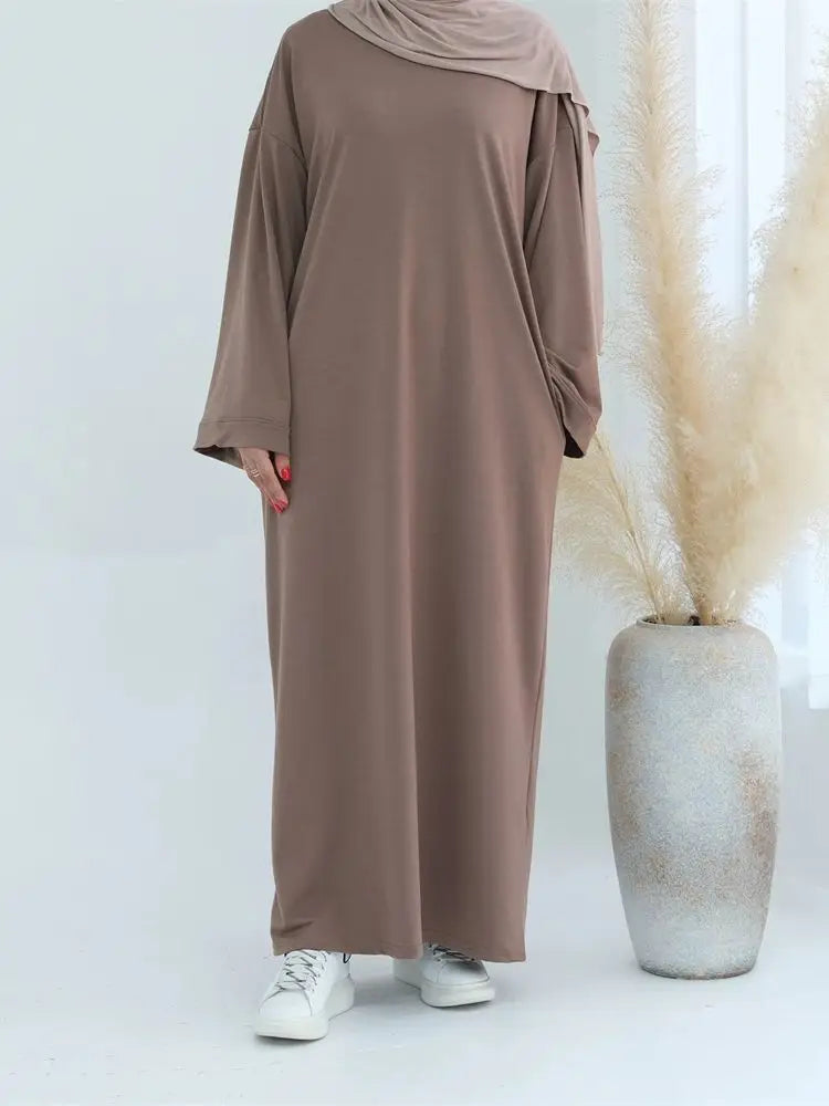 Eid Modest Clothing Muslim Kaftan Under Dress Abaya Dubai Islam For Women Robe Longue Caftan Marocain Femme Vestidos Musulmane