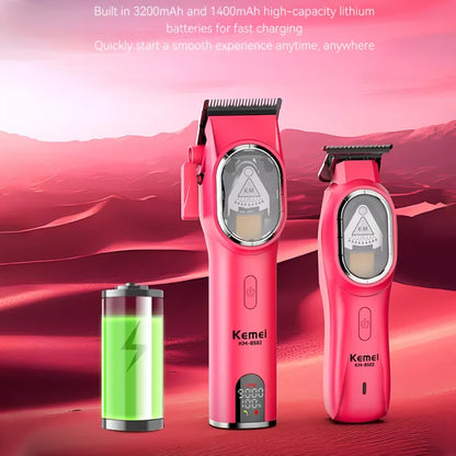 Kemei 8502 Combo Professional Hair Clipper Electric Beard & Hair Trimmer Barber Cordless Electric Hair Cutting Machine