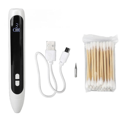 LCD Screen Freckle & Spots Removal Pen - Pore Shrinking, Wart Treatment & Fast Energy with Cotton Swab for home Use