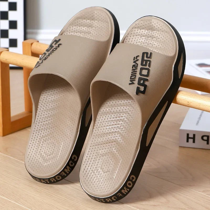 Slippers For Men Worn Externally Summer Trendy Flip Flops Bathroom Non-skid Indoor And Home Sandals For Men Women Couple Shoes