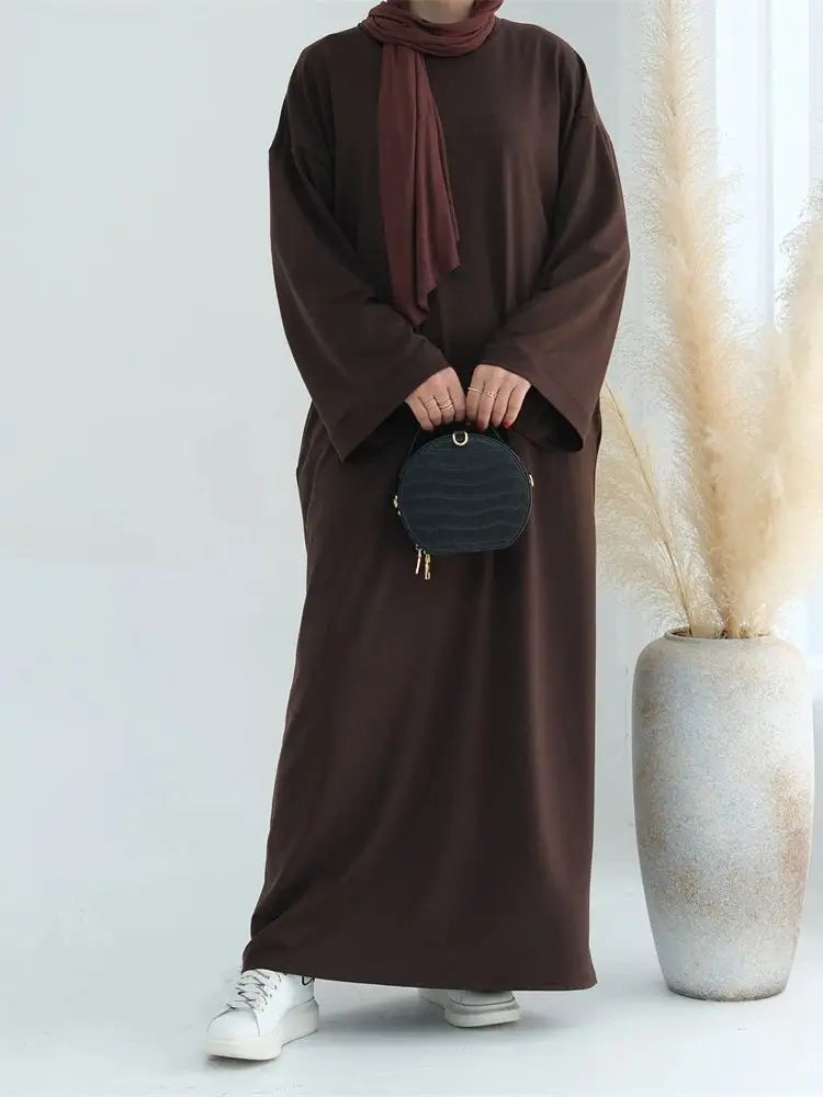 Eid Modest Clothing Muslim Kaftan Under Dress Abaya Dubai Islam For Women Robe Longue Caftan Marocain Femme Vestidos Musulmane