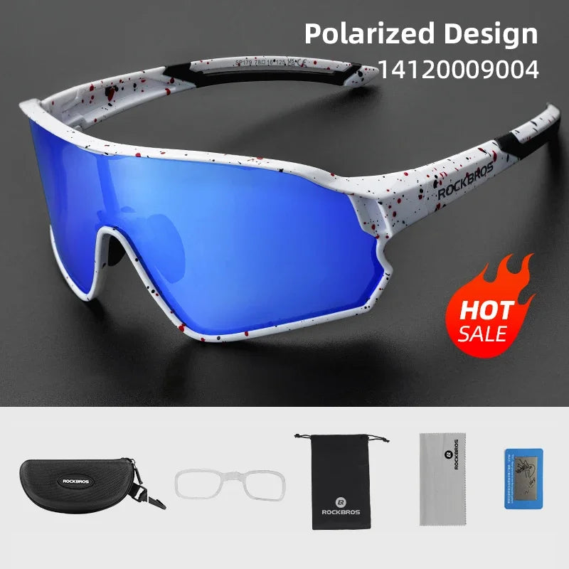 ROCKBROS UV400 Sunglasses Cycling Polarized Glasses Bicycle Sport Glasses Mtb Mountain Bike Eyewear Sunglasses Running Goggles