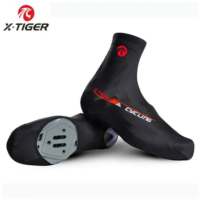 X-TIGER Winter Cycling Shoe Cover Warm Fleece MTB Road Bicycle Shoes Cover Breathable Windproof Warm Bike Protector Shoes Cover