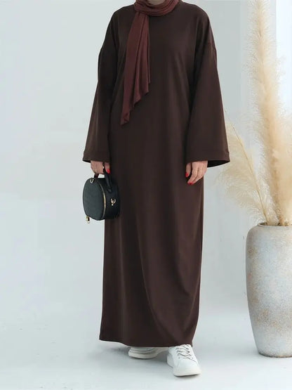 Eid Modest Clothing Muslim Kaftan Under Dress Abaya Dubai Islam For Women Robe Longue Caftan Marocain Femme Vestidos Musulmane