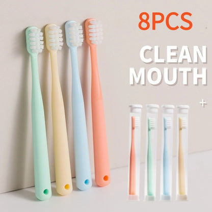 4-8pcs Extra Soft Toothbrush Children Toothbrushes Small Head Soft Bristle Kids Teeth Brush Trave Portable Oral Care Tool