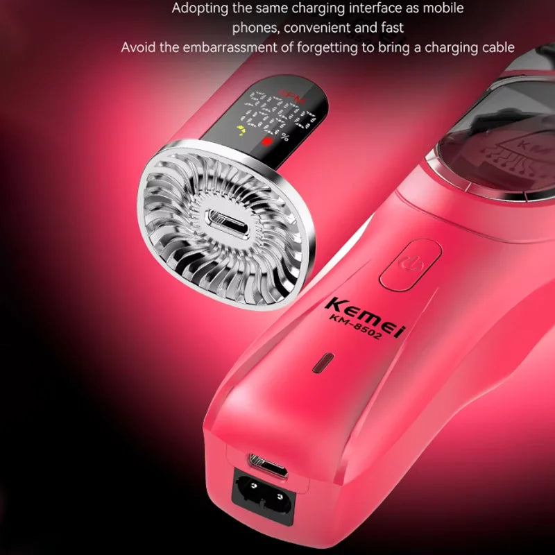 Kemei 8502 Combo Professional Hair Clipper Electric Beard & Hair Trimmer Barber Cordless Electric Hair Cutting Machine