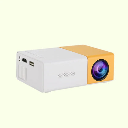 Proyector portátil YG300 para el hogar, conexión inalámbrica para teléfono móvil, compatible con USB, HDMI