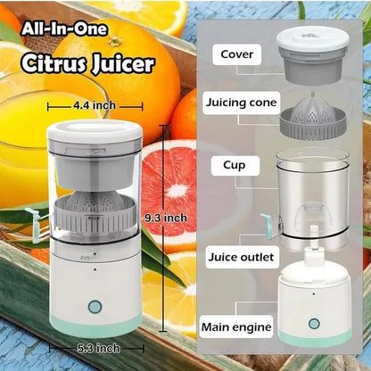 Portable Usb Fully Automatic Juicer Small Multifunctional Juice Residue Separation Two-Way Spiral Juicer Cup Electric Juicer