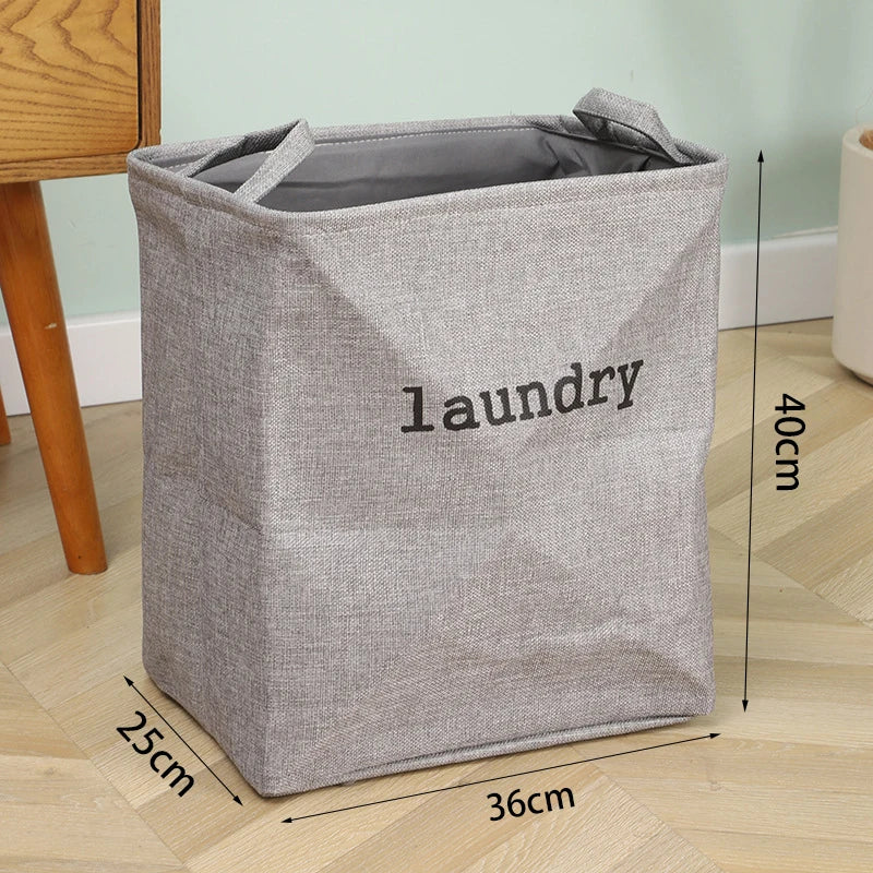 Jute Cloth Art Dirty Clothes Collection Basket Light Luxury Home Bathroom Foldable Laundry Basket Large Capacity Storage