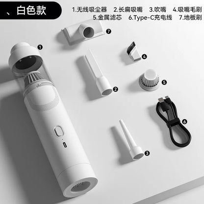 1 Portable Car Vacuum Cleaner Handheld Brushless Vacuum Cleaner Wireless Dust Collector Suction and Blowing Pet Hair Suction