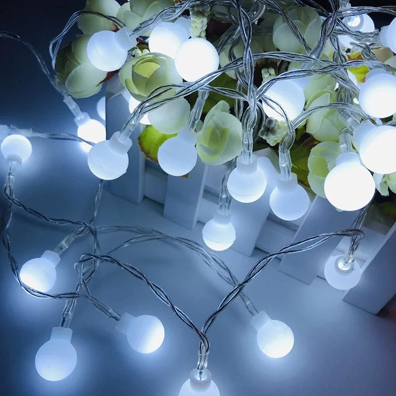 10M USB/Battery Power Ball LED String Lights Garland Lights  Outdoor  Lamp Wedding Garden Fairy Lights Christmas Decoration