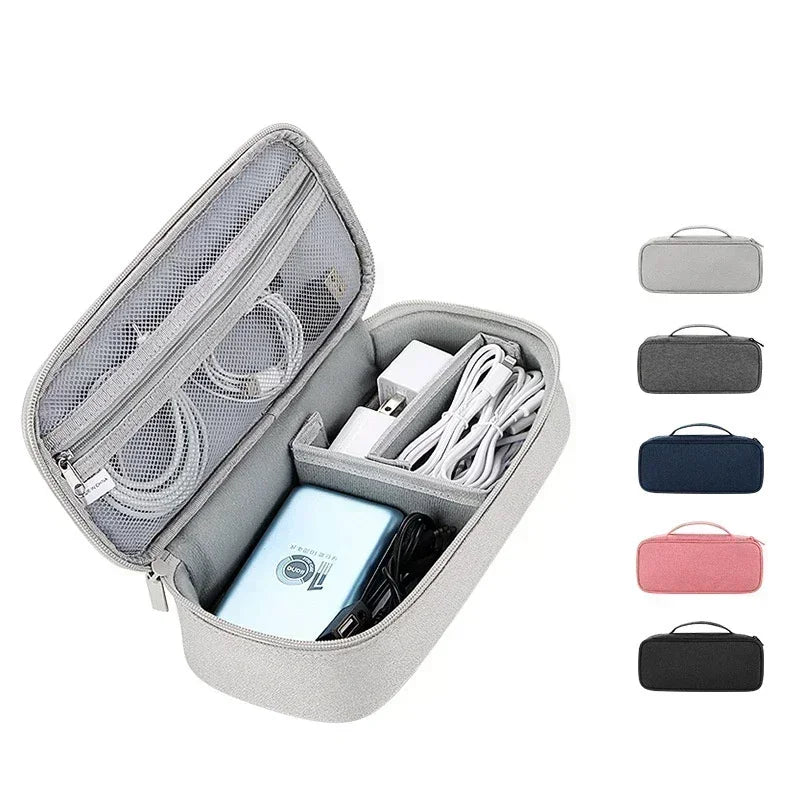 Travel Portable Data Cable Storage Bag Organizer of Mobile Phone Bag U Disk Charging Bank Mobile Digital Accessories Storage Bag