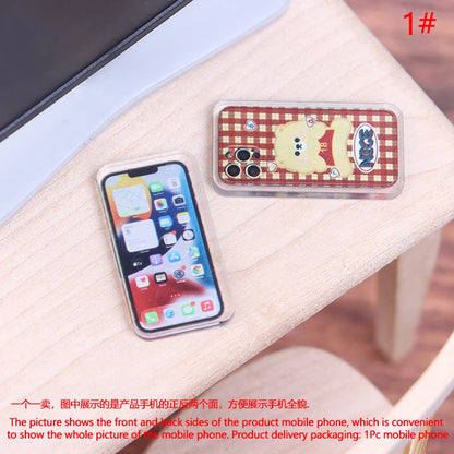 1:12 Miniature Items Doll House Miniature Things Miniatures For Dollhouse Accessories For Women Mobile Phone Camera Doll Houses