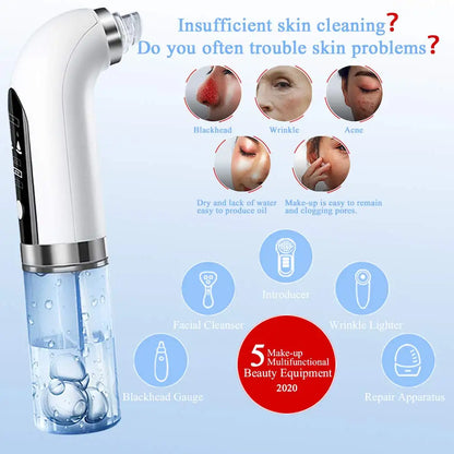 Black Head Remover USB Charger Strong Blackhead Vacuum Suction Remover Cleanser Facial Pores Cleaner