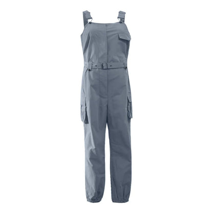 Overalls For Women Loose Rompers Long Pockets Women Pants Dungarees Trousers Loose Jumpsuit Women'S Jumpsuit Jumpsuit De Mujeres