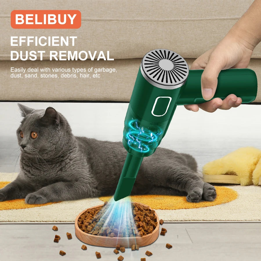 BELIBUY Car Vacuum Cleaner Portable Powerful Wireless Vacuum Cleaner Home Carpet Cleaner Home Appliance Mini Cleaning Machine