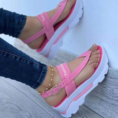 2023 New Sandals Shoes Women Flip Flops Women's Shoes Casual Ladies Shoes Buckle Women Shoe Open Toe Slipper Female Footwear