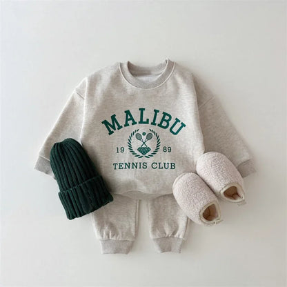 Korean Baby Clothing Sets Cotton Kids Boys Girls Clothes Spring Autumn Loose Tracksuit Pullovers Tops+Pants 2PCS Casual Outfits