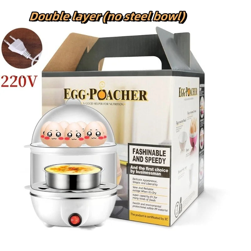 2025 egg cooker is a breakfast artifact for lazy people at home. Mini multi-functional double-layer steamed corn and egg steamer