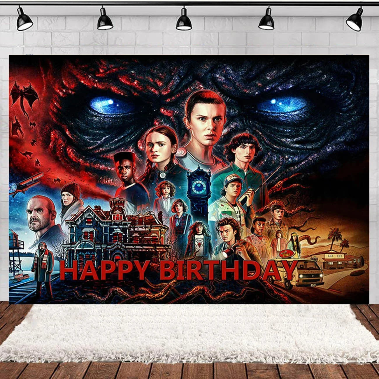 Stranger Things 4 Birthday Party Decorations Disposable Tableware Plate Cup Napkins Stranger Things Party Supplies for Boys Kids