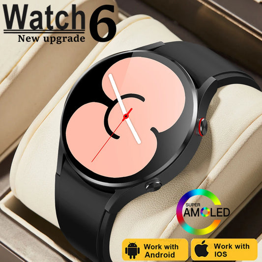 New Smart Watch 6 Men Women Smart Watch BT Calling AMOLED 464*464 HD Screen Blood Oxygen Sports Smart Watch Men For Android IOS