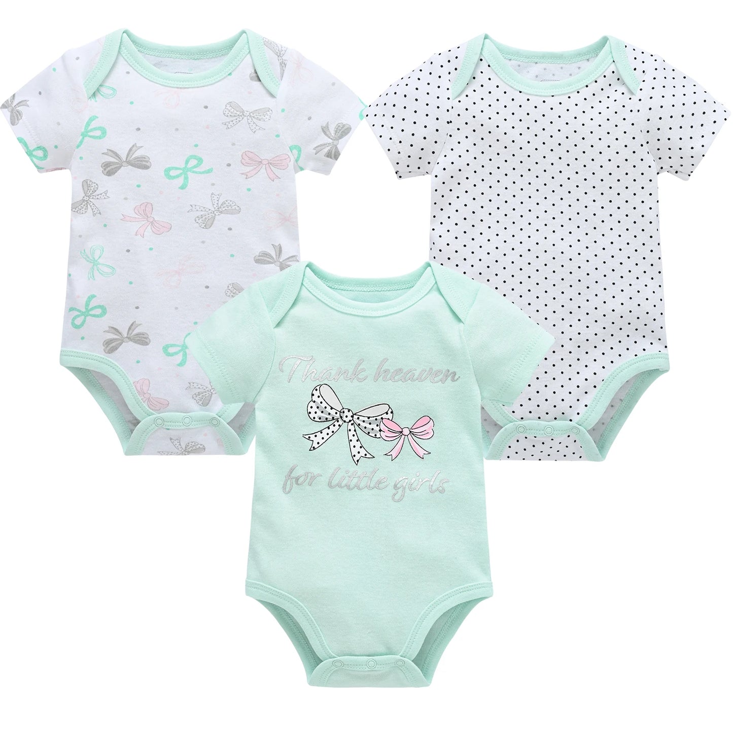 3/6 pcs a lot Baby Girls Clothes  pour nouveaux Cotton Short Sleeve Girl Bodysuit 0-12 Months Newborn Boys Clothing Toddler